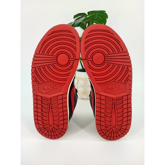 Nike Women's Air Jordan 1 Elevate SE Low Bred Black and Red Sneakers Size 7.5 US - Picture 7 of 9
